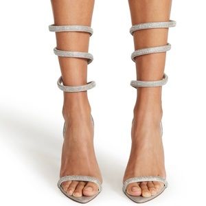 Silver Rhinestone Steve Madden Heels